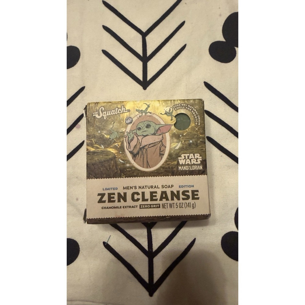 Dr Squatch Limited Edition Star Wars Mandalorian Grogu Zen Cleanse Baby Yoda NIB